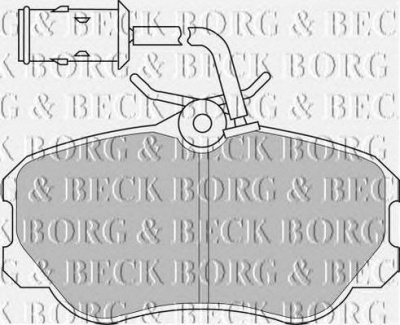 BORG & BECK bbp1141 -  Комплект тормозных колодок, дисковый тормоз